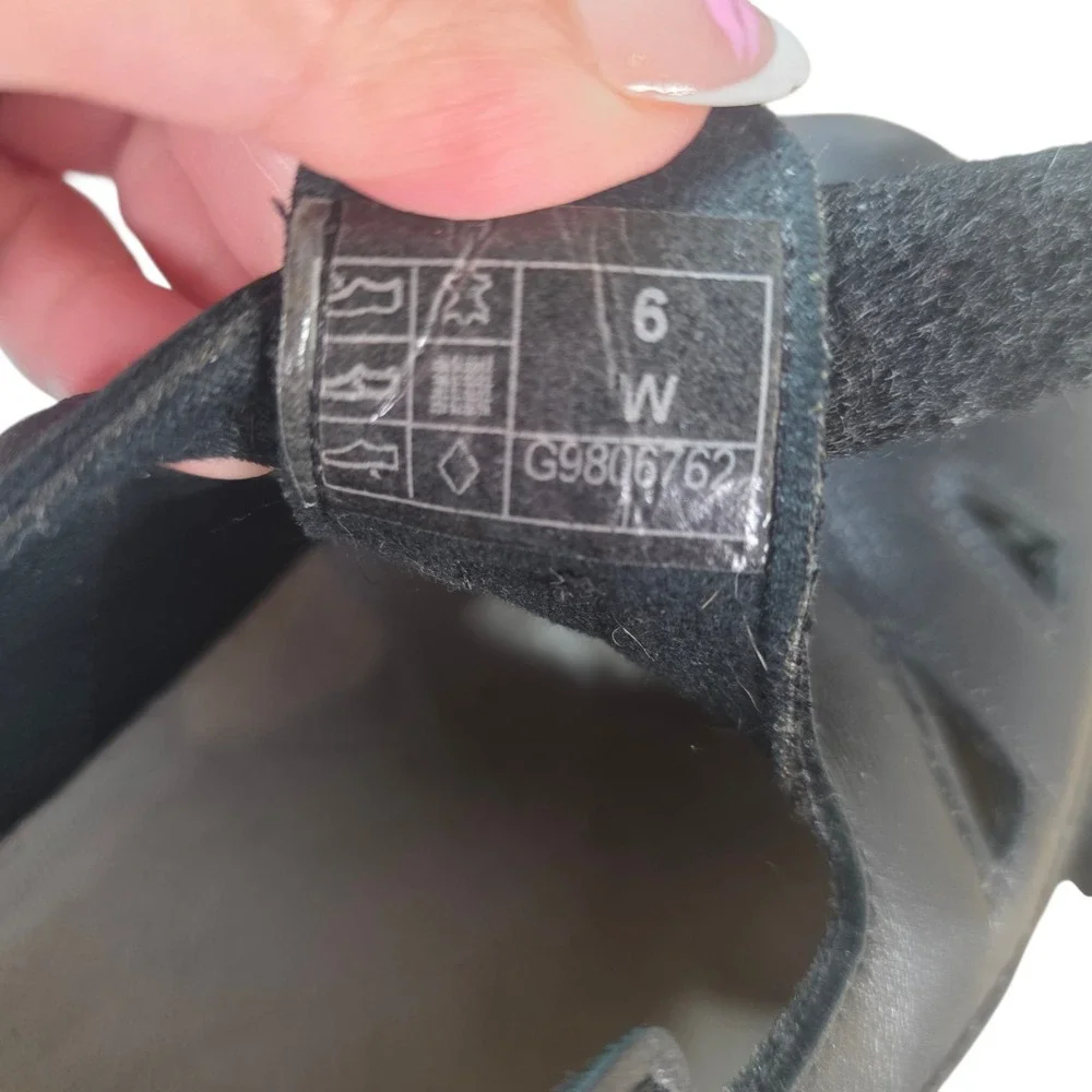 SAS Roamer Mary Jane Shoes Womens 6W Wide Black Leather Comfort Walking